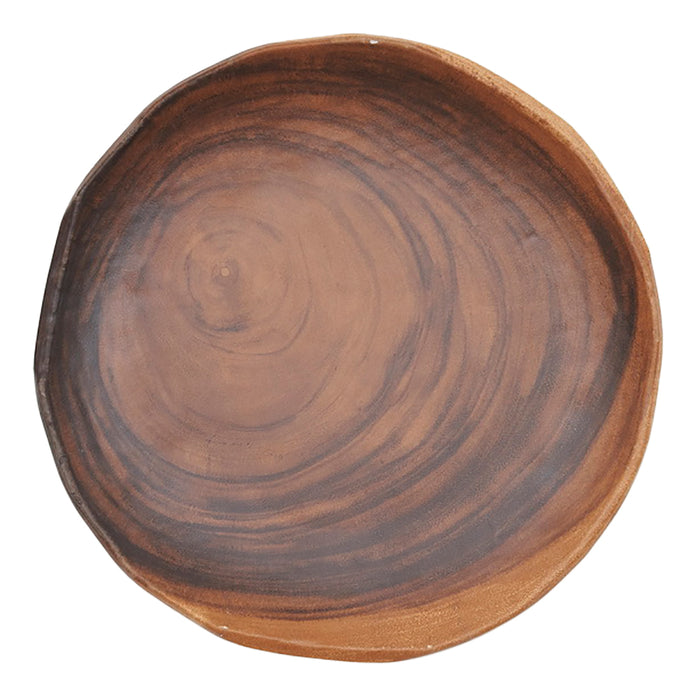 Plato 27.5cm Melamina Efecto Madera African Wood