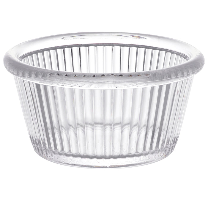 Ramekin Estriado 4 Oz (118ml) 8.8 x 4.4 cm Policarbonato Transparente