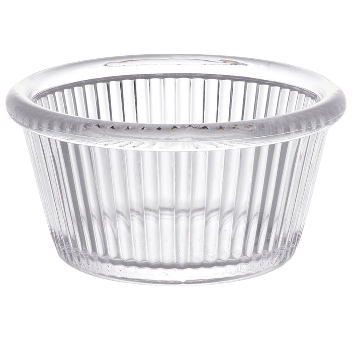 Ramekin Estriado 4 Oz (118ml) 8.8 x 4.4 cm Policarbonato Transparente