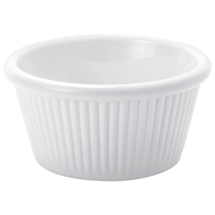 Ramekin Estriado 4 Oz (118ml) 8.8x4.4 cm Policarbonato Blanco Ultra
