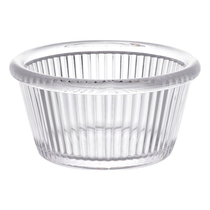 Ramekin Estriado 3 Oz (88ml) 8.2x4.1 Cm Policarbonato Transparente