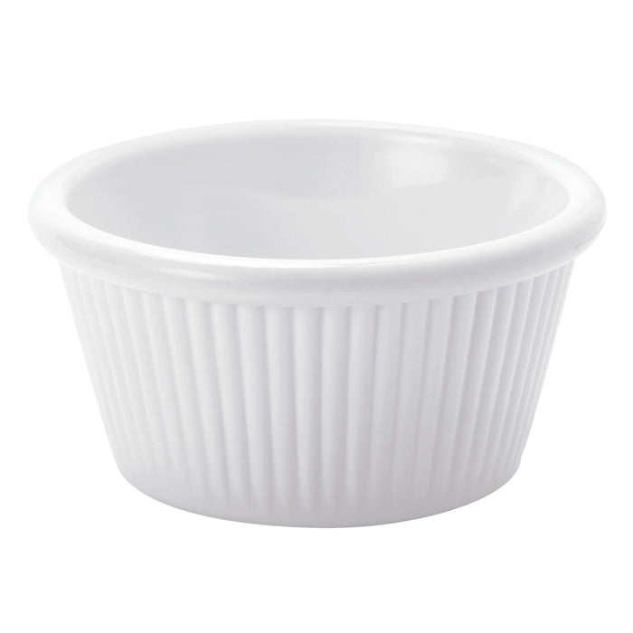 Ramekin Estriado 3 Oz (88ml) 8.2x4.1 cm Policarbonato Blanco Ultra