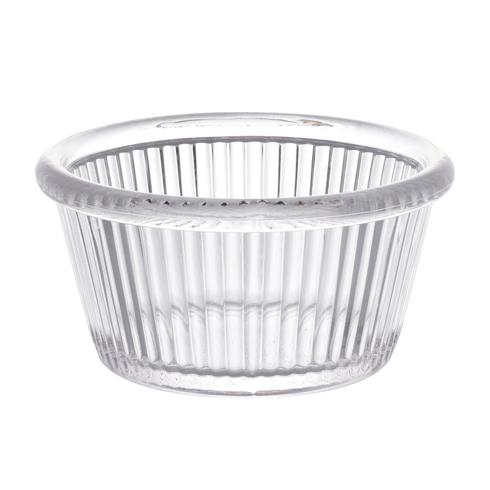 Ramekin Estriado 2 1/5 Oz (60ml) 7.5 x 3.6 cm Policarbonato Transparente