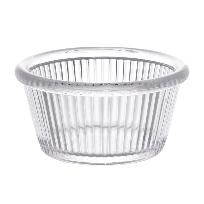 Ramekin Estriado 2 1/5 Oz (60ml) 7.5 x 3.6 cm Policarbonato Transparente