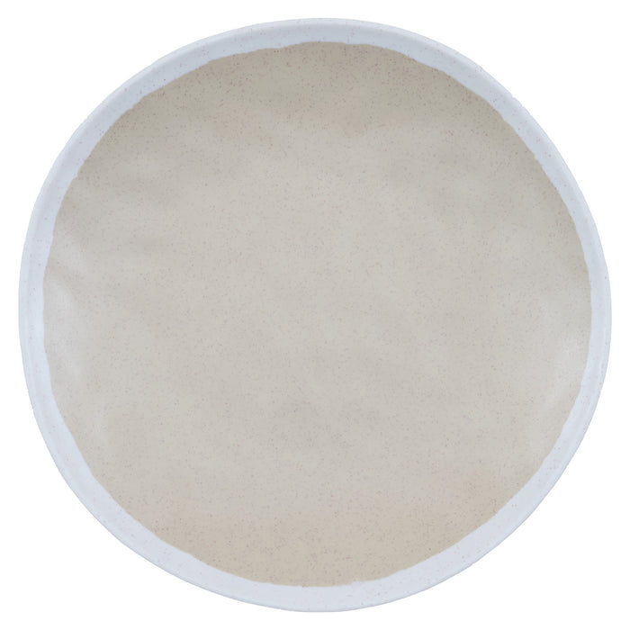 Plato Borde Alto 28x3 cm Melamina Blanco Pure