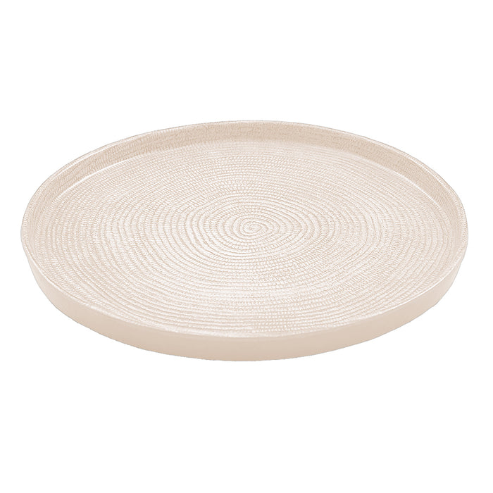 Plato 27.3x2cm Melamina Beige Lines