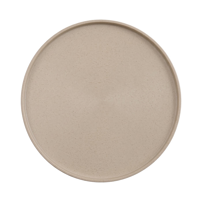 Plato Coupe 23.5x1.5 cm Melamina Beige Speckle Tucson
