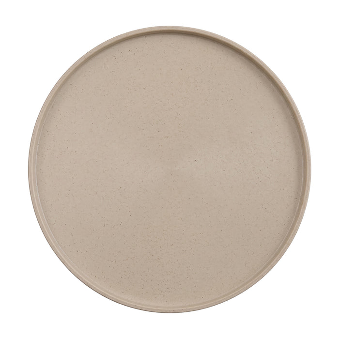 Plato Coupe 26x1.5 cm Melamina Beige Speckle Tucson