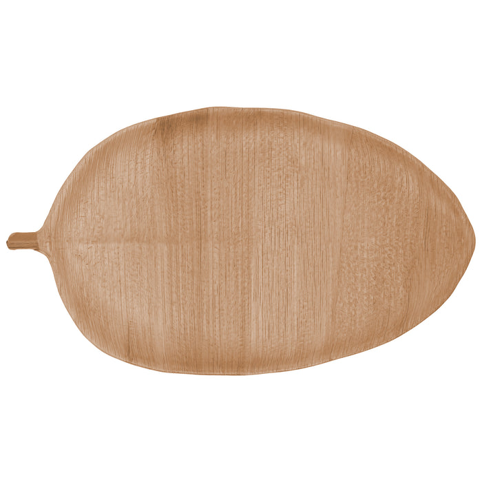 Charola Hoja 53.5x29x3 cm Melamina Efecto Madera Banana Leaf