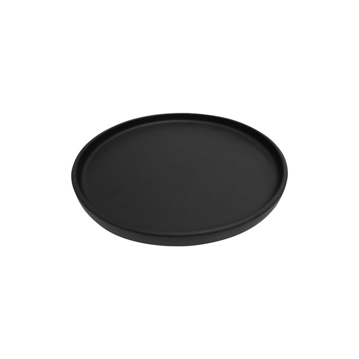 Plato Borde Alto 12 cm Negro Luumil