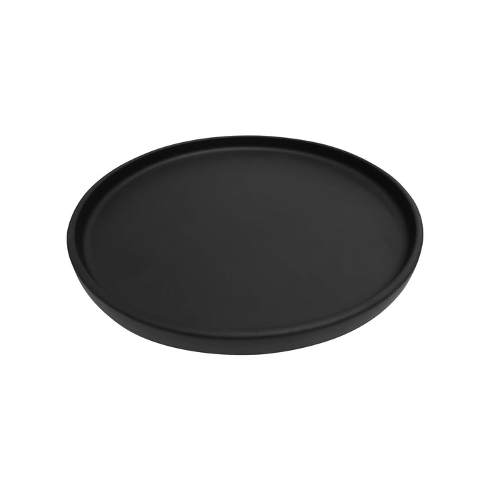 Plato Borde Alto 16 cm Negro Luumil