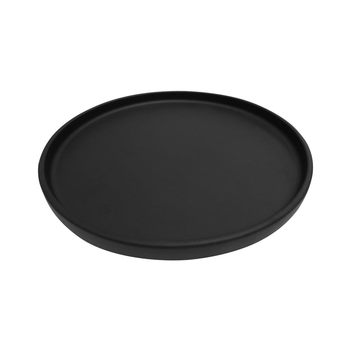 Plato Borde Alto 20 cm Negro Luumil