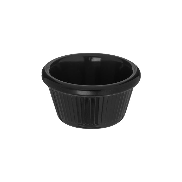 Ramekin Estriado 1 1/2 Oz (44ml) Melamina Negro