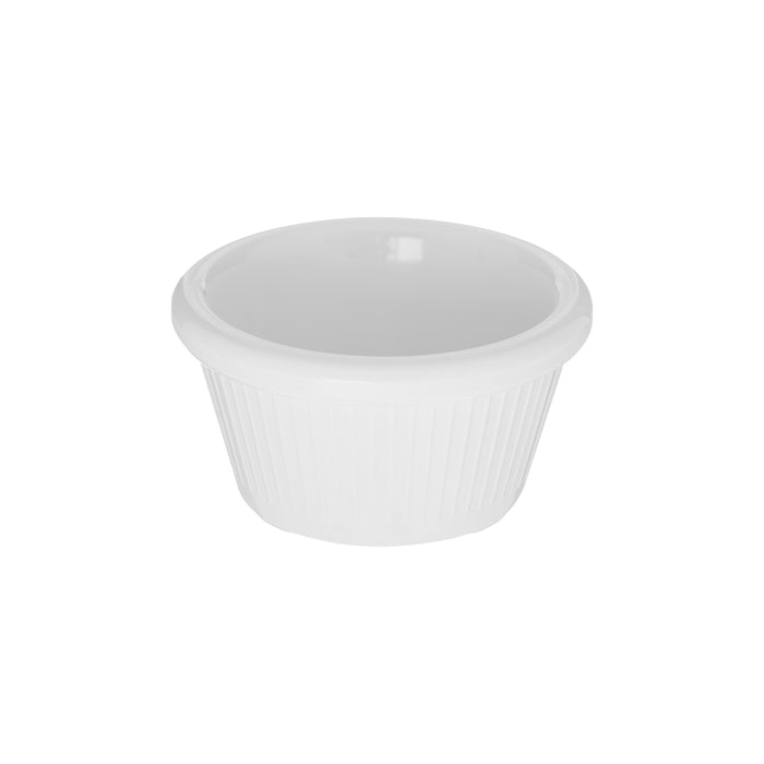Ramekin Estriado 1 1/2 Oz (44ml) Melamina Blanco