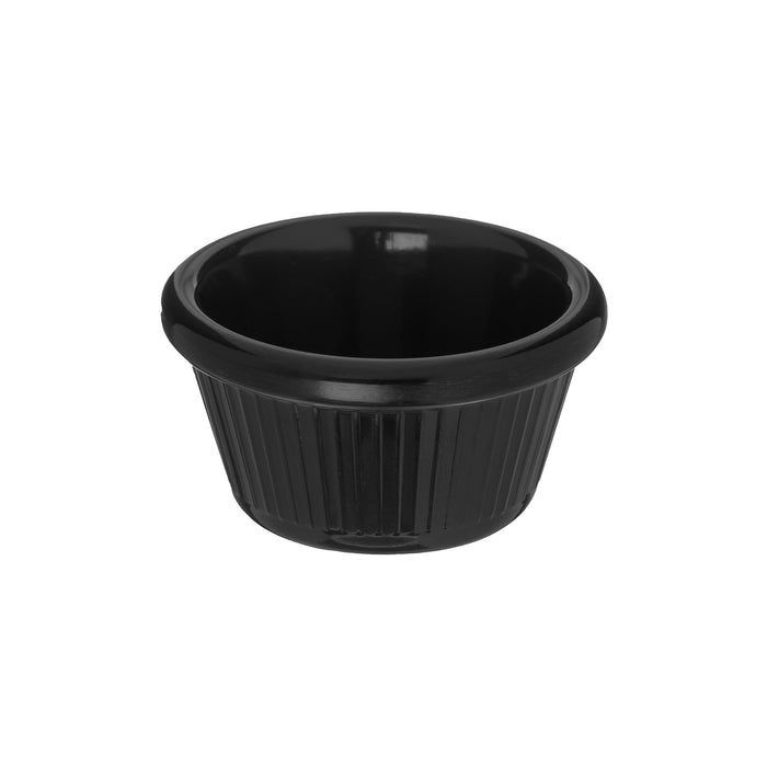 Ramekin Estriado 2 Oz (59ml) Melamina Negro