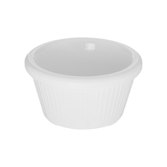 Ramekin Estriado 4 Oz (118ml) Melamina Blanco