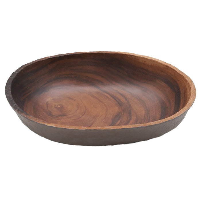 Bowl 4.7Lt 37.5x32x9.5cm Melamina Efecto Madera African Wood