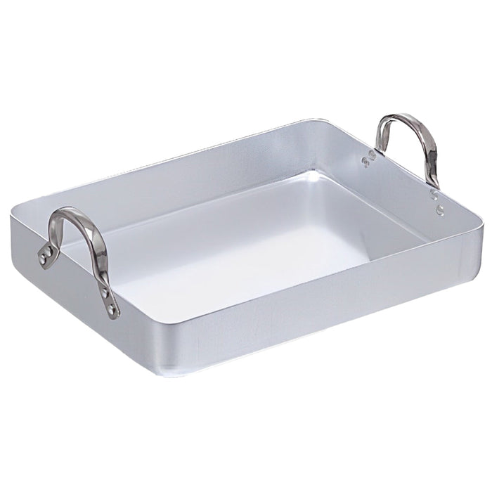 Charola P/Rostizar Con Asas 19 Lt 60x40x9 Cm Aluminio/Acero Inoxidable