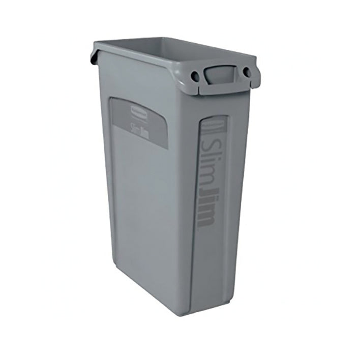 Bote Para Basura Con Canales De Ventilacion 55.9x27.9x76.2cm 87Lt Plastico Gris