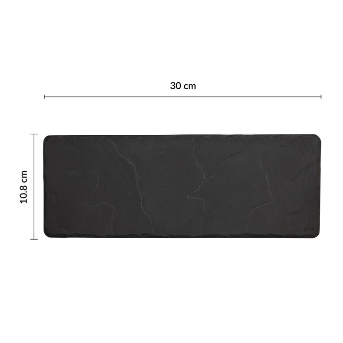 Pizarra Rectangular 30x10.8x0.7 cm Gris Mate Basalt