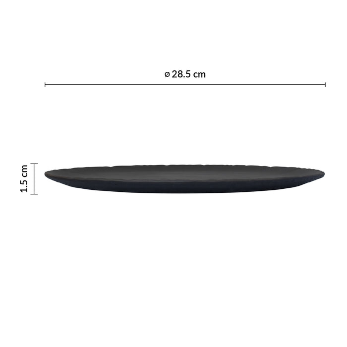 Pizarra Redonda 28.5x1.5 cm Gris Mate Basalt