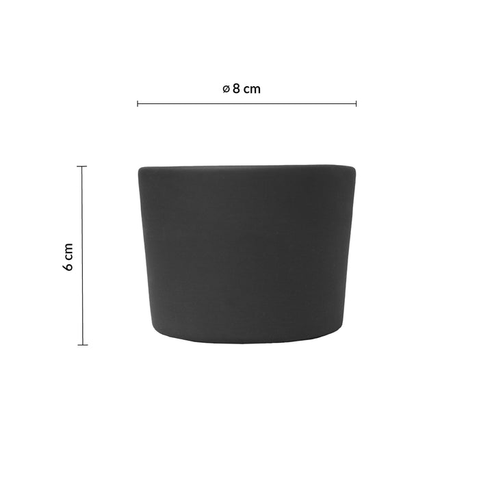 Bowl Recto 5 1/4 Oz (148ml) Negro Brillante Solid