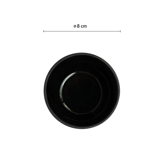 Bowl Recto 5 1/4 Oz (148ml) Negro Brillante Solid