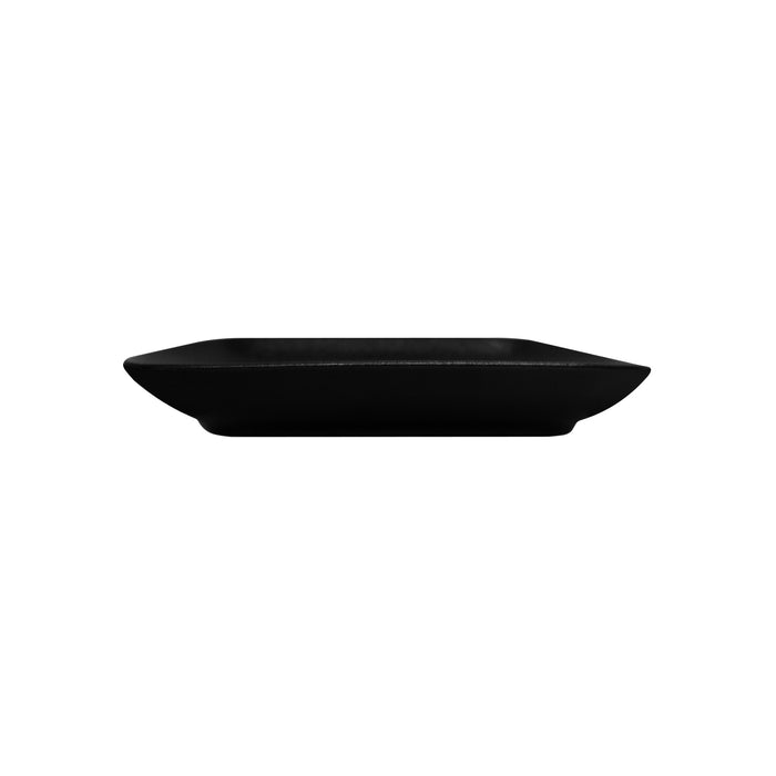 Plato Cuadrado 20.5x19.5 cm Negro Hierro Club