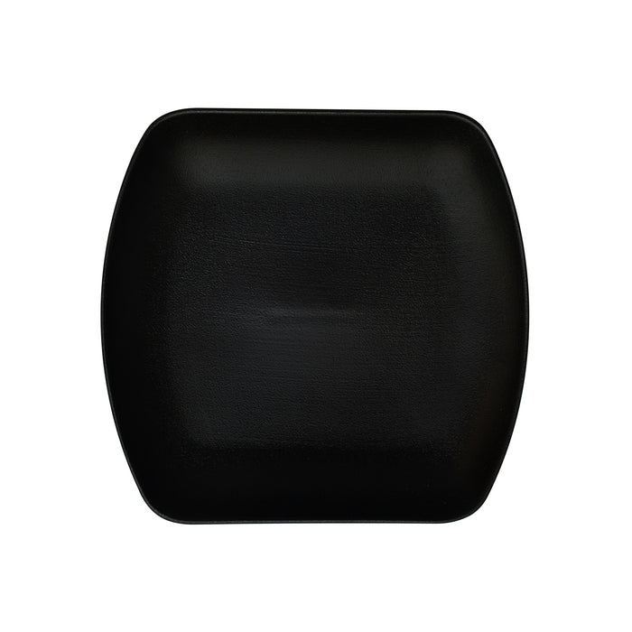 Plato Cuadrado 20.5x19.5 cm Negro Hierro Club