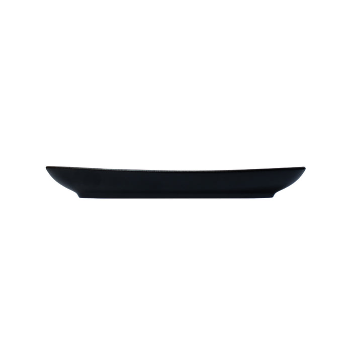 Plato Rectangular 24x12 cm Negro Hierro Club