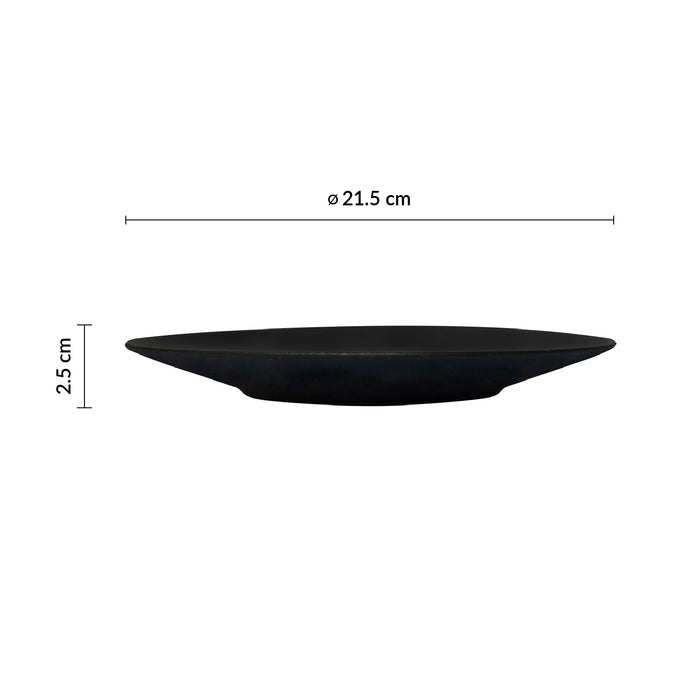 Plato Trinche 21.5 cm Negro Equinoxe