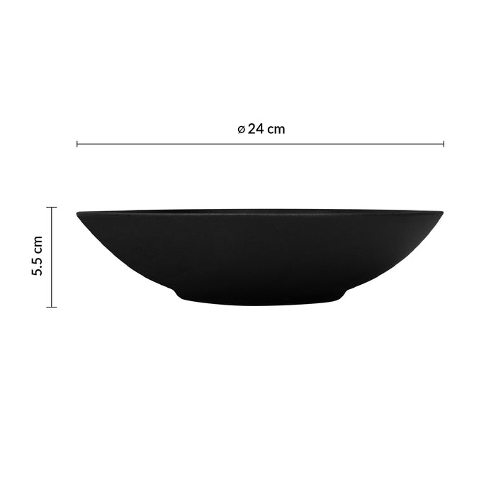 Plato Coupe Hondo 1 L Negro Hierro Equinoxe