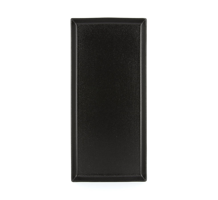 Plato Rectangular 32.5x15x1.8 cm Negro Hierro Equinoxe