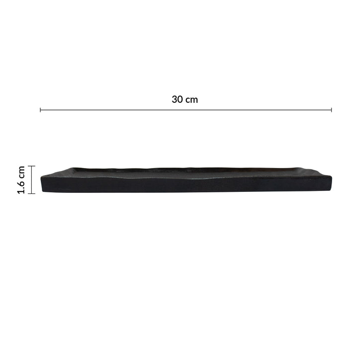 Plato Rectangular 30x13.5 cm Negro Moon Solstice