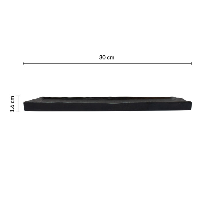 Plato Rectangular 30x13.5 cm Negro Moon Solstice