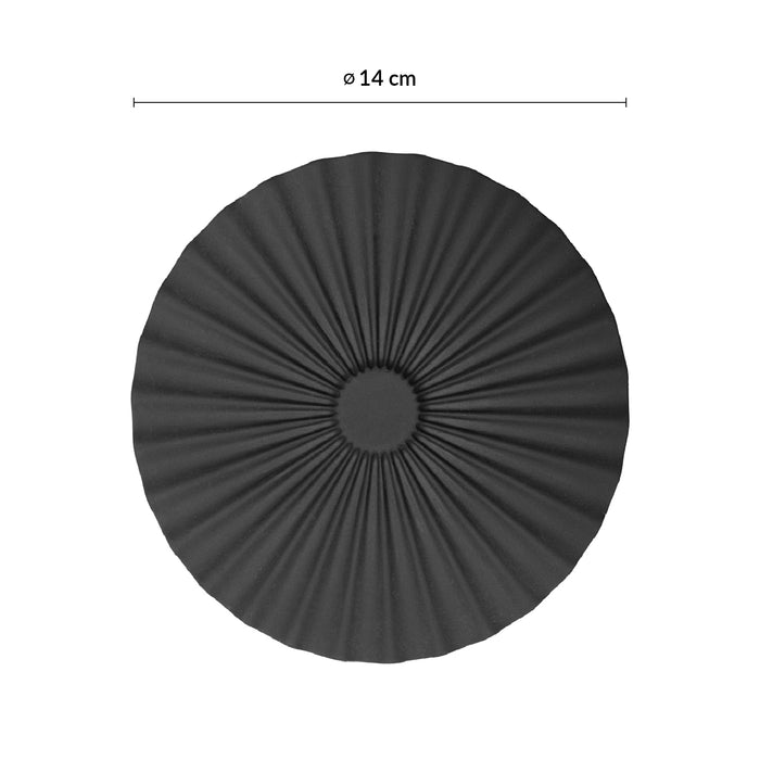 Plato Taza Moka Diametro 14 x 1.3 cm Dark Metal Pekoe