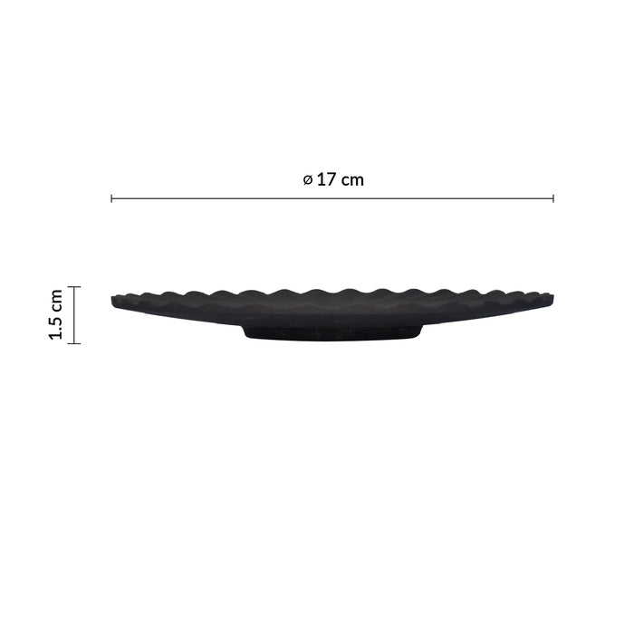 Plato Trinche 17x2 cm Dark Metal Pekoe