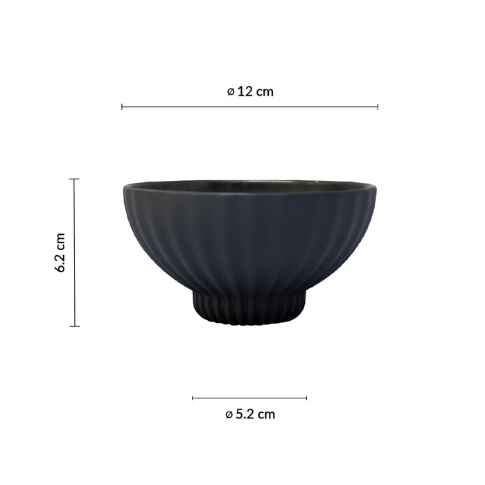 Bowl 10 Oz (296ml) 12x6.2 cm Dark Metal Pekoe