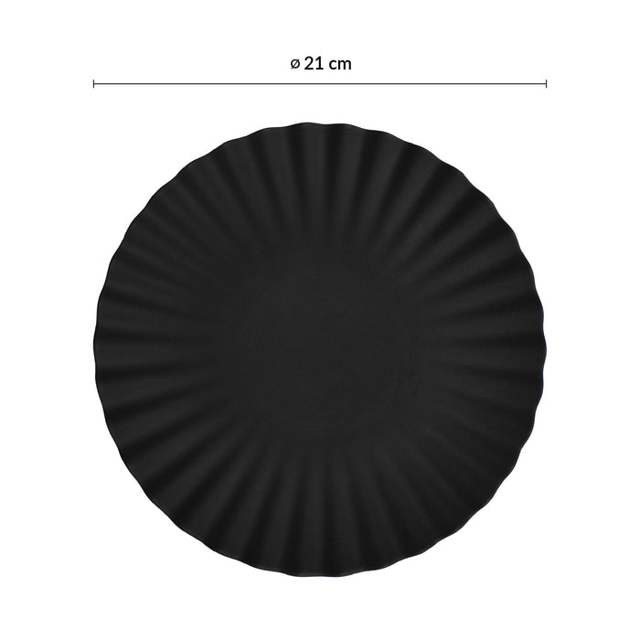 Plato Coupe 21 Cm Black Smooth Pekoe