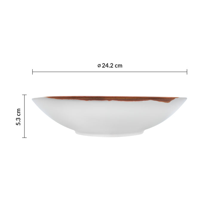 Bowl Coupe 24.2 cm Cognac Confluence