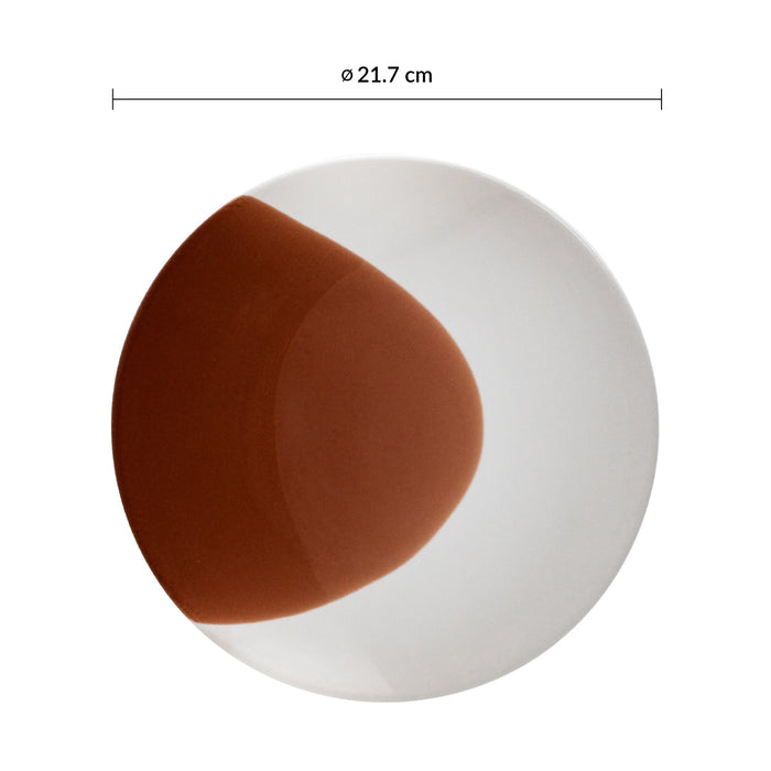 Plato Coupe 21.7 cm Cognac Confluence