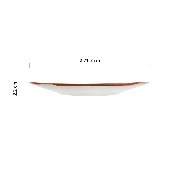 Plato Coupe 21.7 cm Cognac Confluence