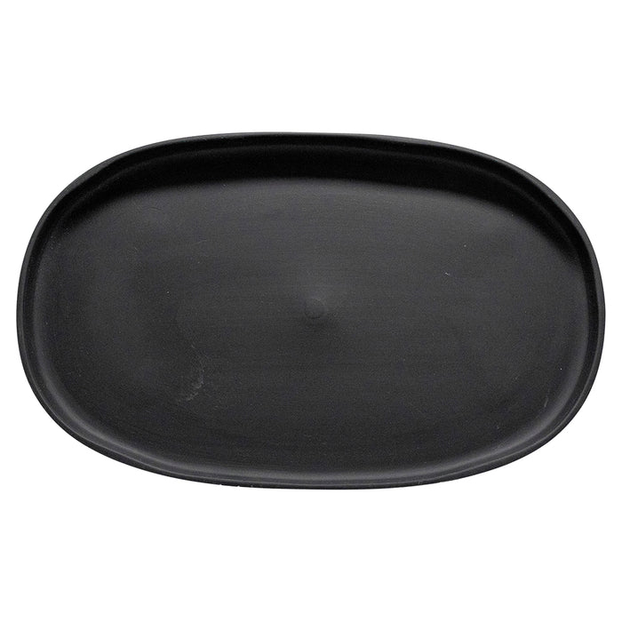 Plato Oval 35cm Noir Mate Caractere