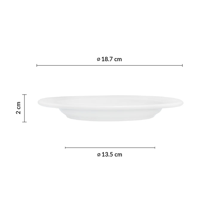 Plato Trinche de 18.7 cm Blanco Access