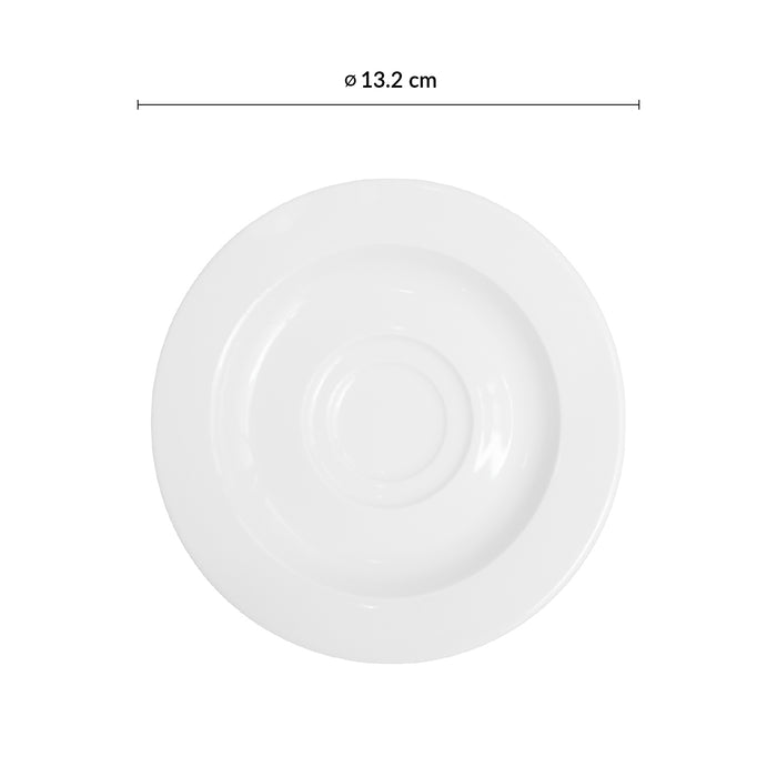Plato Taza Moka 13.2 cm Blanco Access