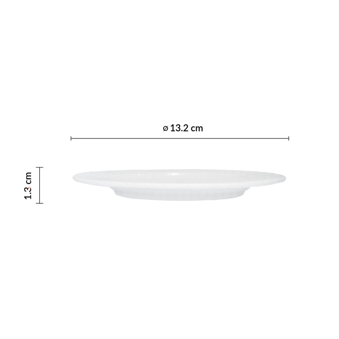 Plato Taza Moka 13.2 cm Blanco Access