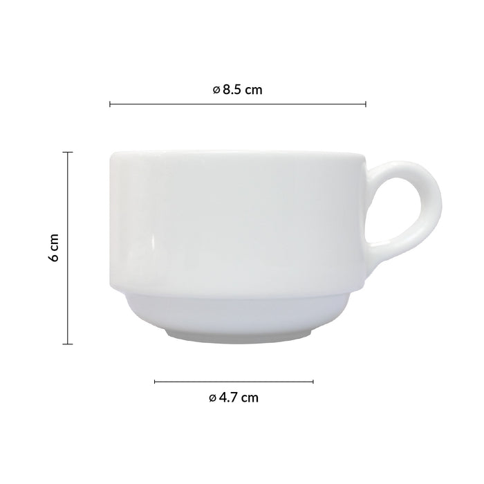 Taza Cafe Apilable 7 3/4 Oz (208ml) Banquet