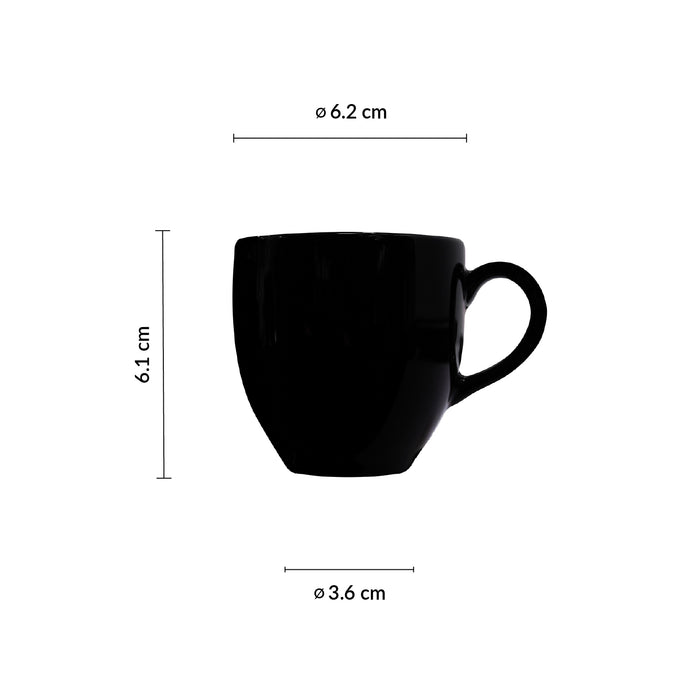 Taza Moka No Apilable 3 Oz (89ml) Noir