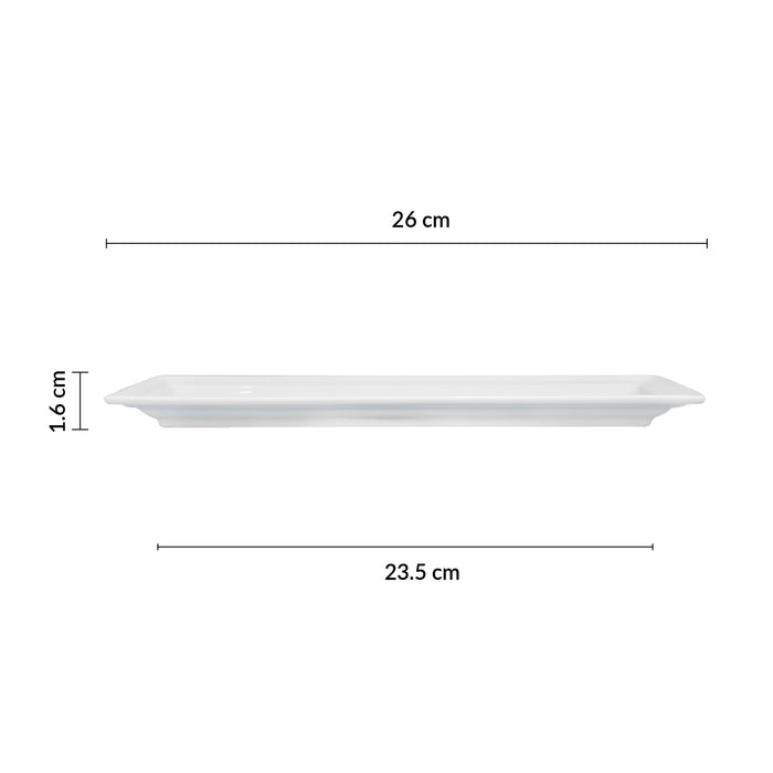 Plato Rectangular 26x7.9 cm Classic