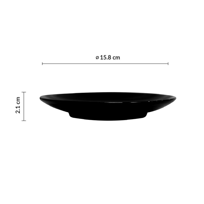 Plato Para Taza Cafe 15.8 cm Noir